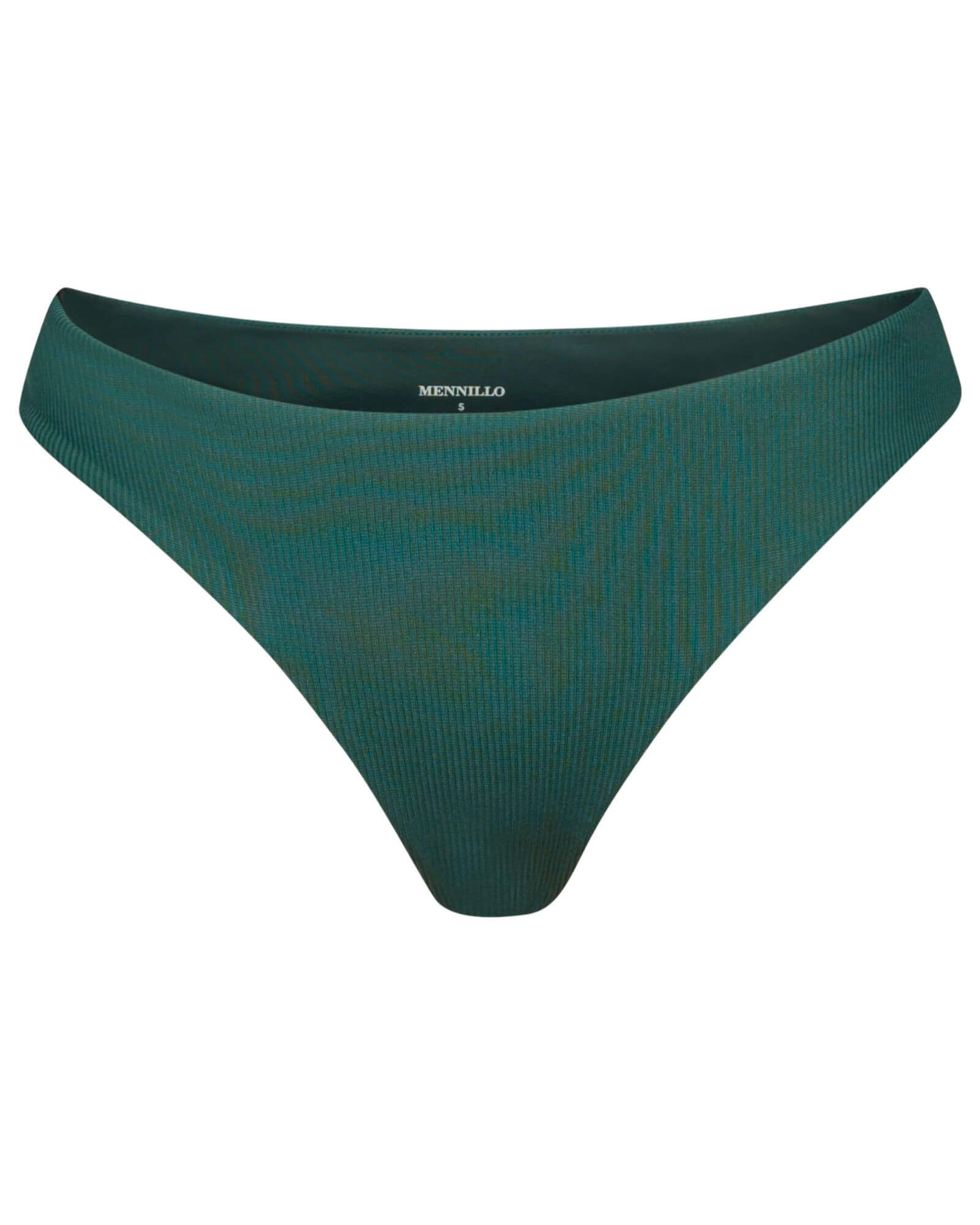 Kelly bikini bottom tanga - Green rib – Mennillo