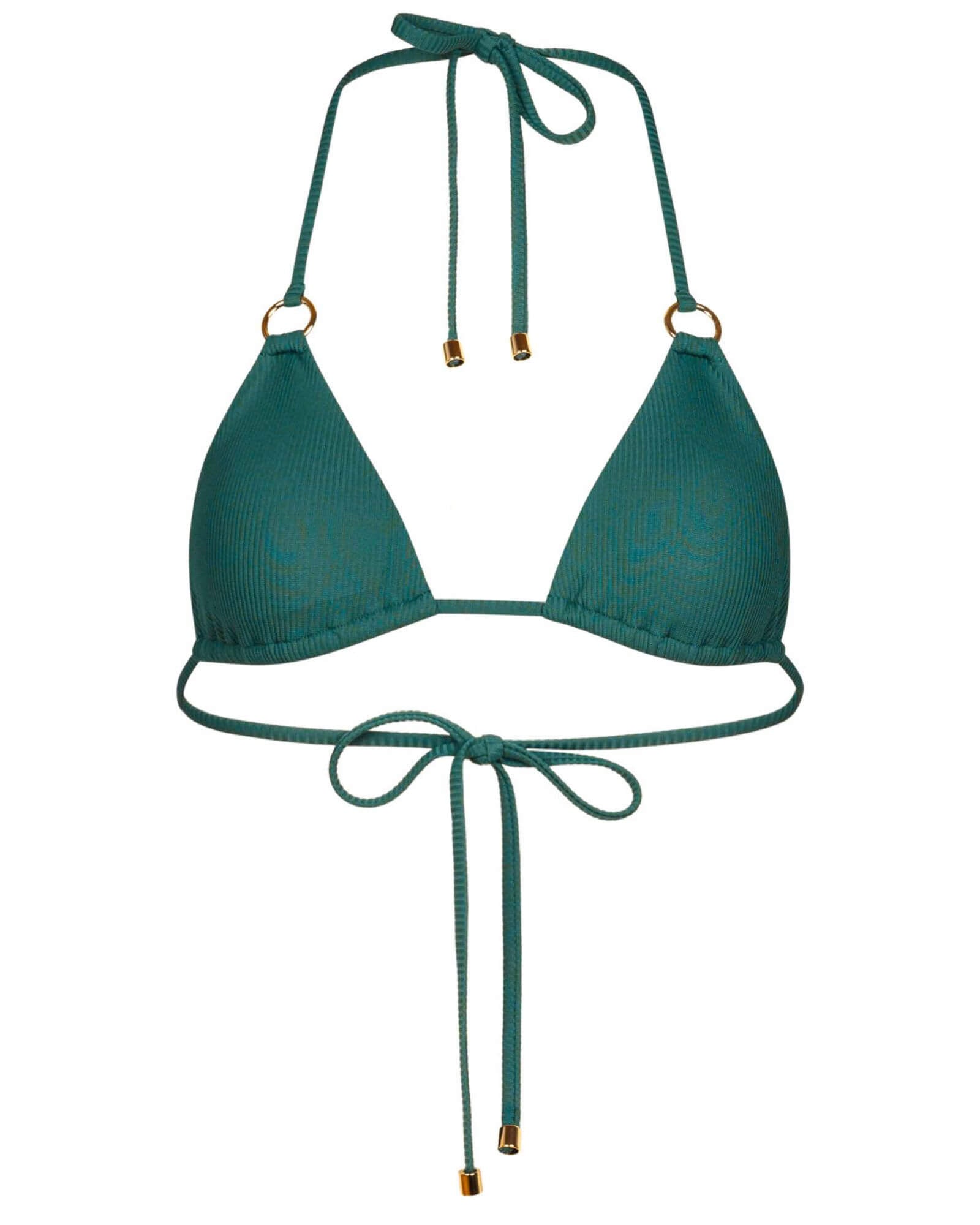 Aspen bikini top - Green rib – Mennillo
