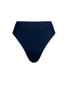 The front of the Adele Brazilian bottom in marine rib on a white background.