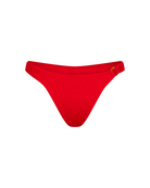 The front of the Camille Brazilian bottom in red crinkle on a white background.