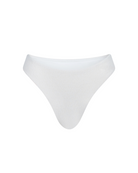 The front of the Marina Brazilian bottom in cream crinkle on a white background.