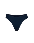 The front of the Marina Brazilian bottom in marine rib on a white background.