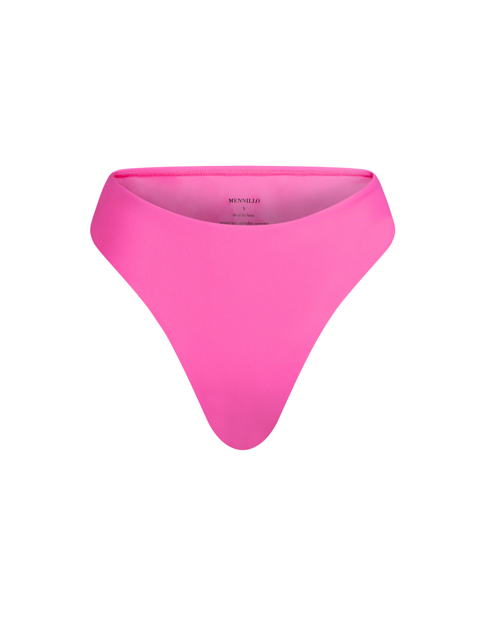 The front of the Marina Brazilian bottom in pink matte on a white background.