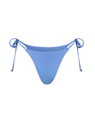 The front of the Rae Tanga bottom in lavender blue on a white background.