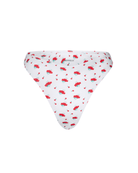 The front of the Marina Brazilian bottom in red roses on a white background.